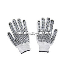 7g String Knitted PVC Double Dotted Glove (2407)